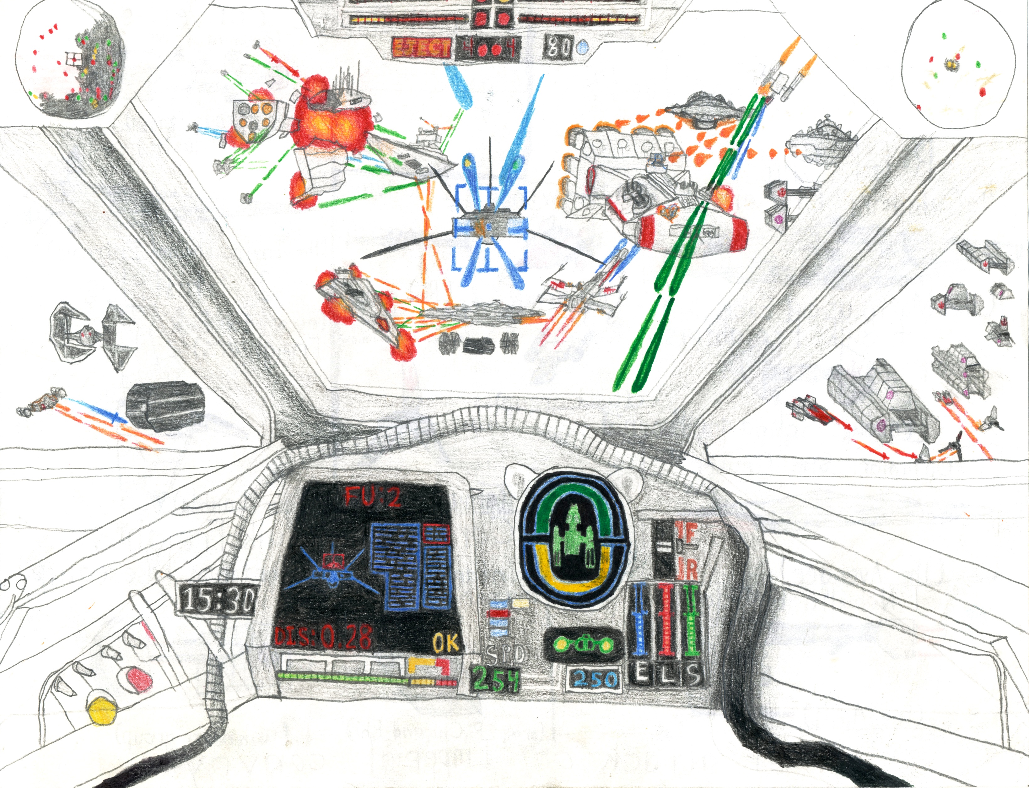 Star Wars Epic Scene - Full Cockpit